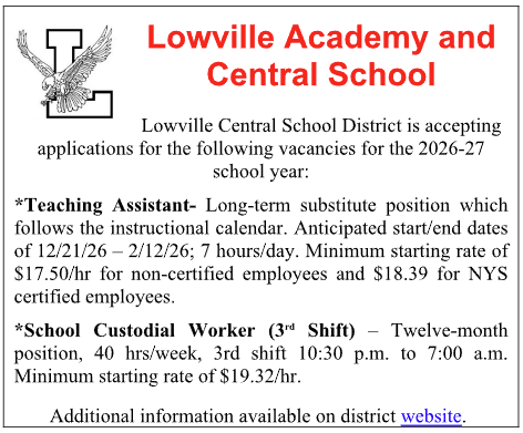 Employment Opportunities at LACS