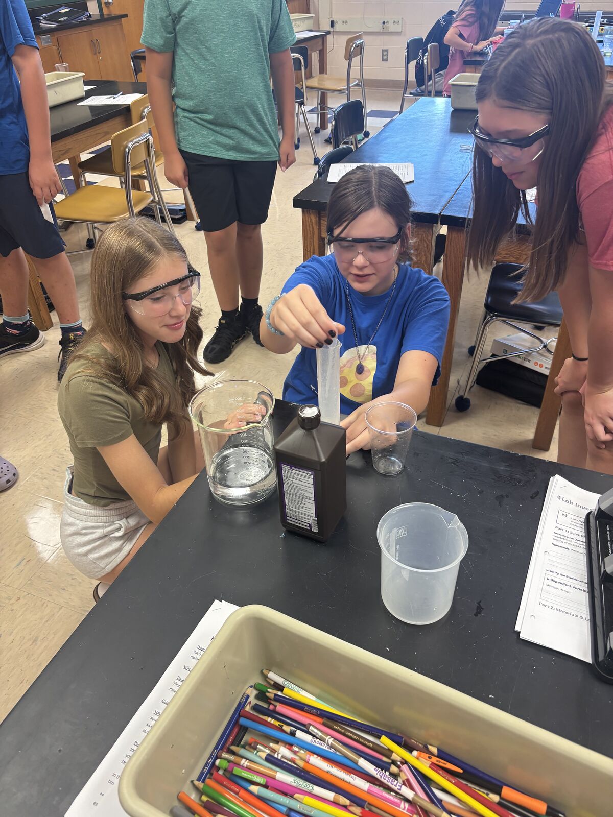 7th graders in Mr. Siegler’s science classes are off to a great start this year!