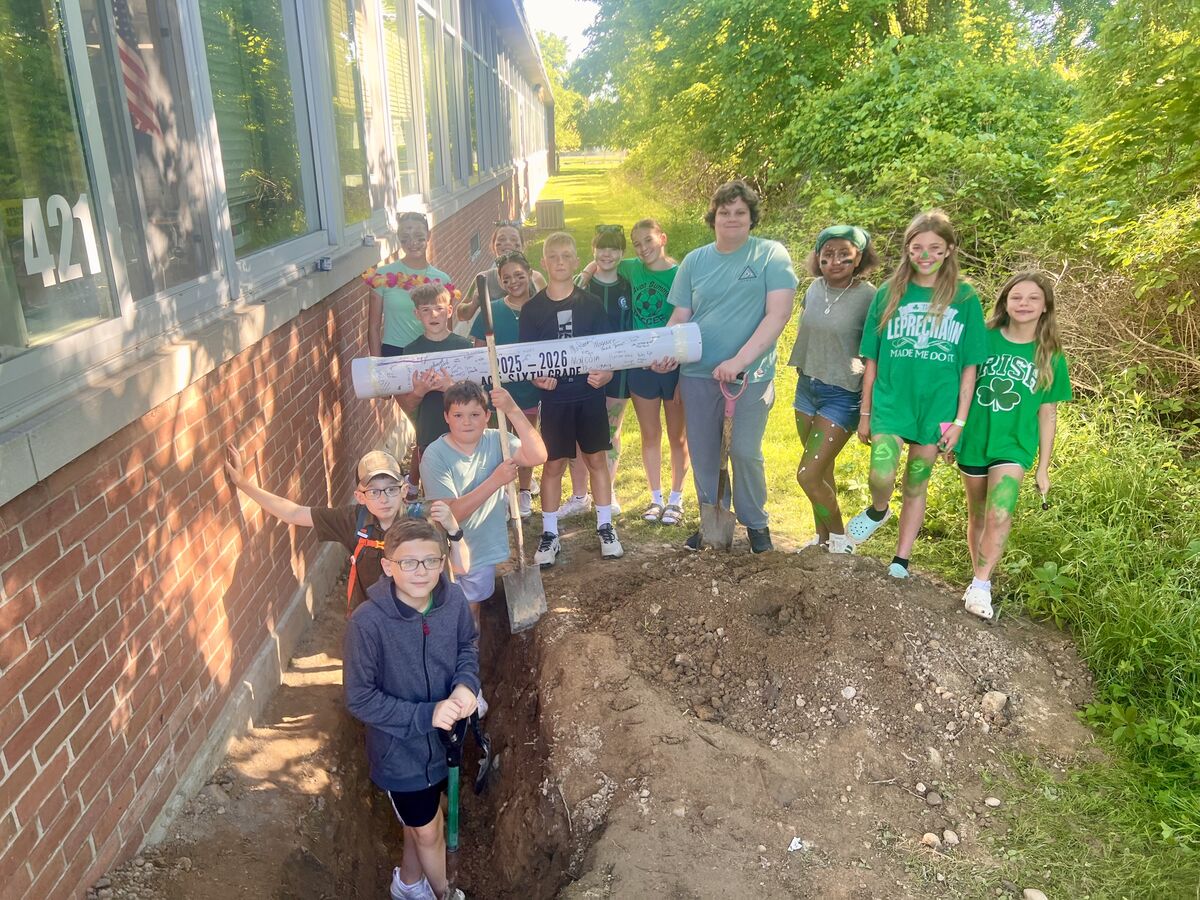 Class of 2032 buries time capsule 