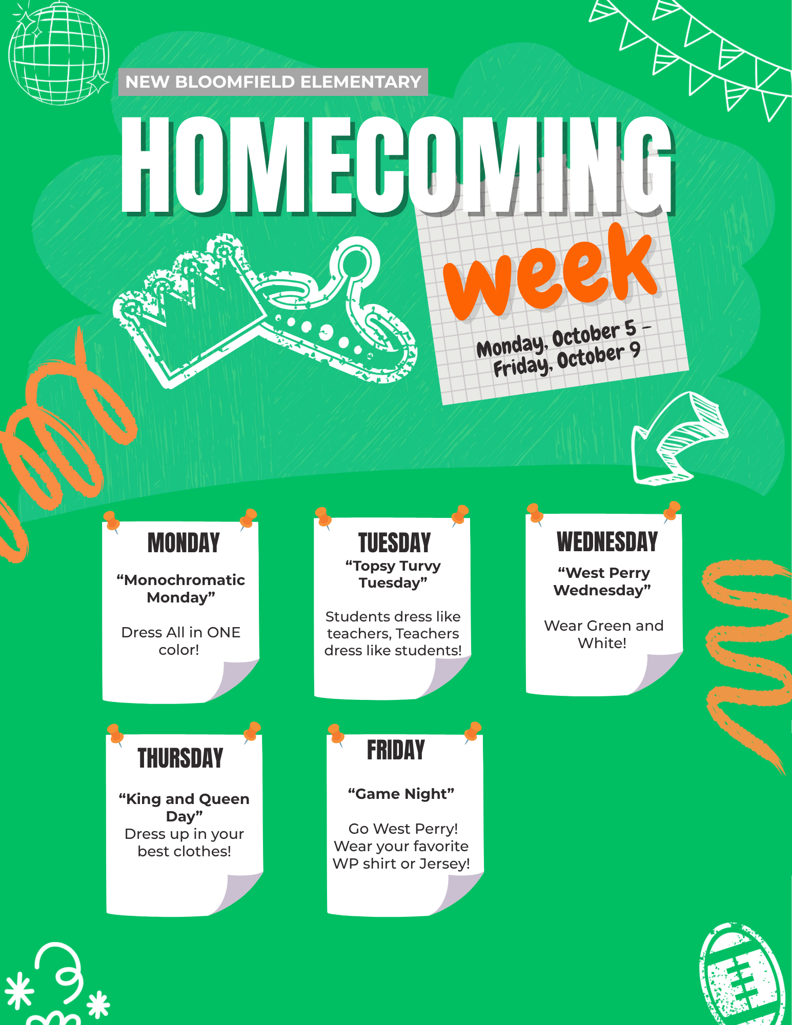 Homecoming Spirit Week!