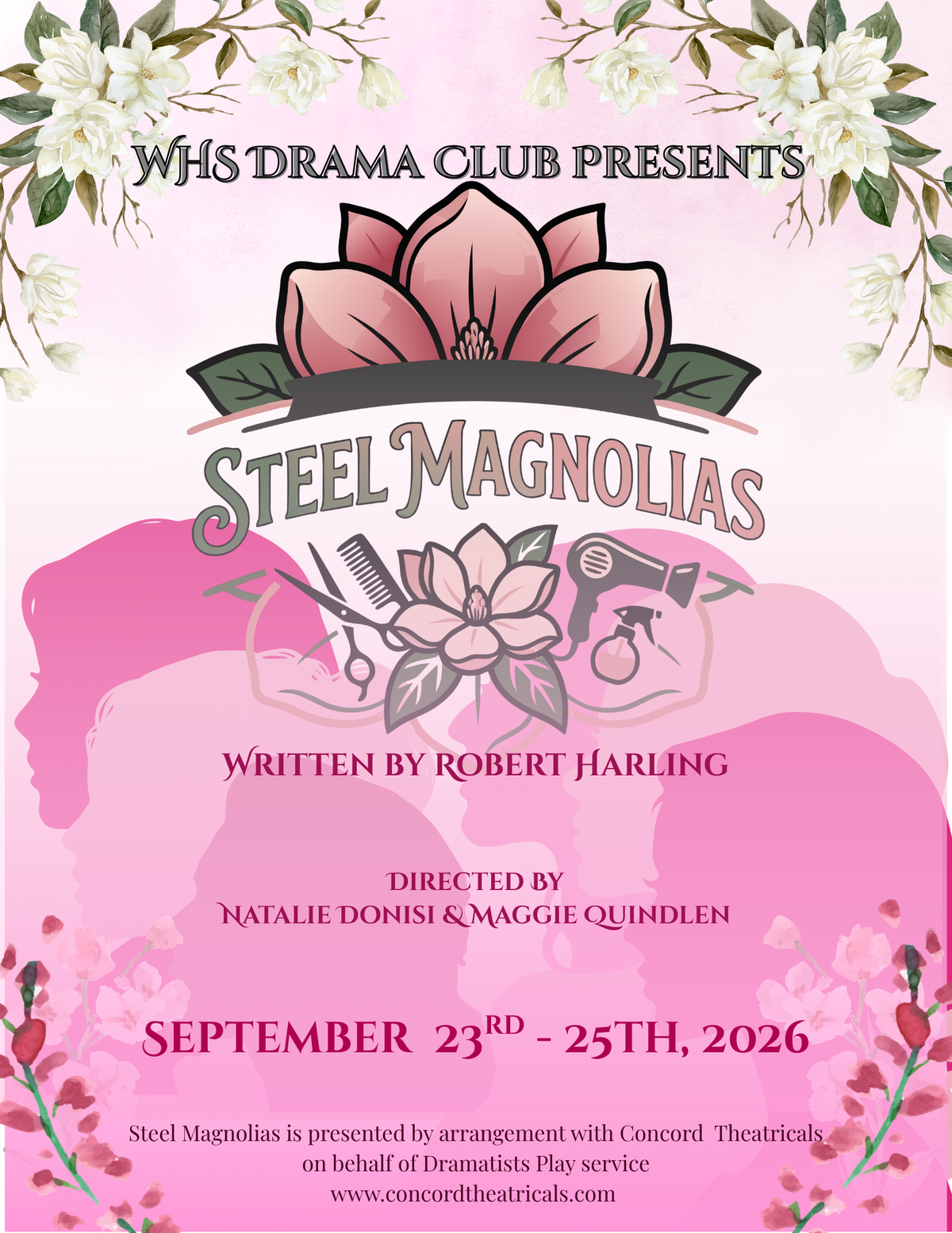 WHS Drama Club Presents “Steel Magnolias” from September 23–25