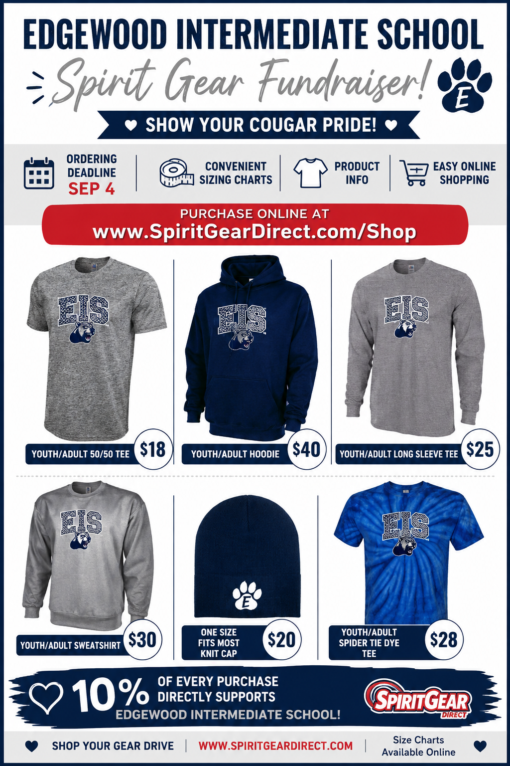 Spirit Wear Fundraiser! 