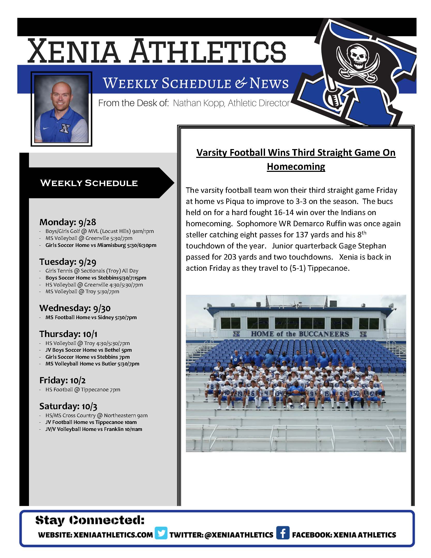 Weekly Update: September 28 - October 3
