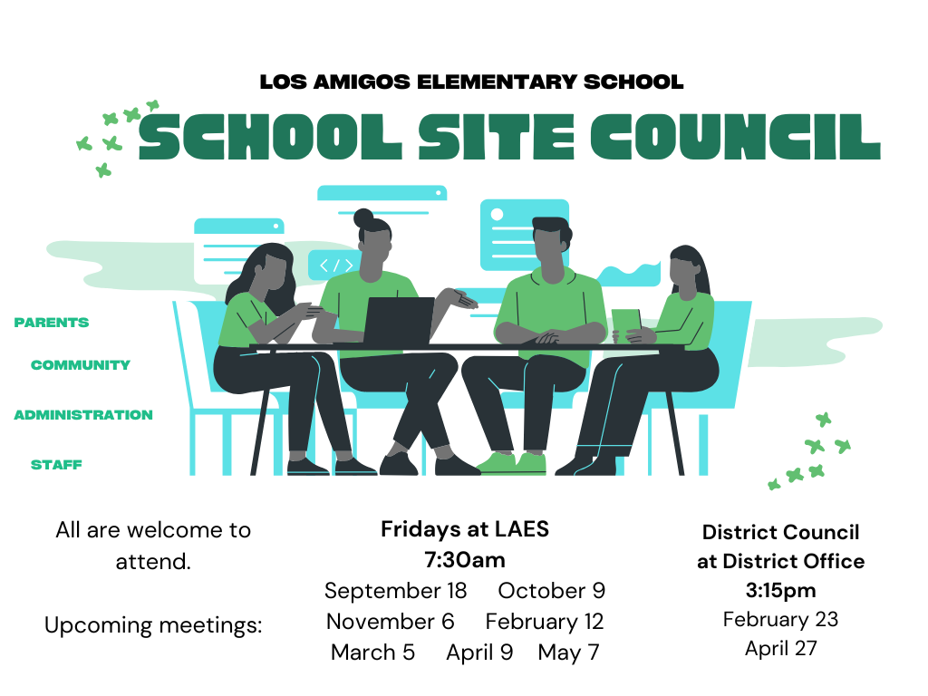 First School Site Council Meeting - Friday, 9/18 at 7:30 AM