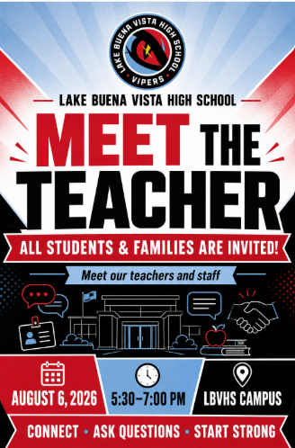 📣 You’re Invited to LBVHS Meet the Teacher!