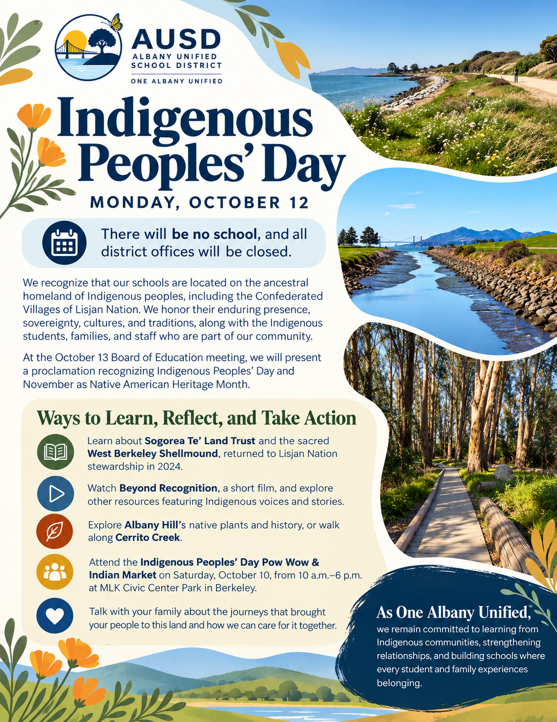 Monday, October 12 is Indigenous Peoples' Day
