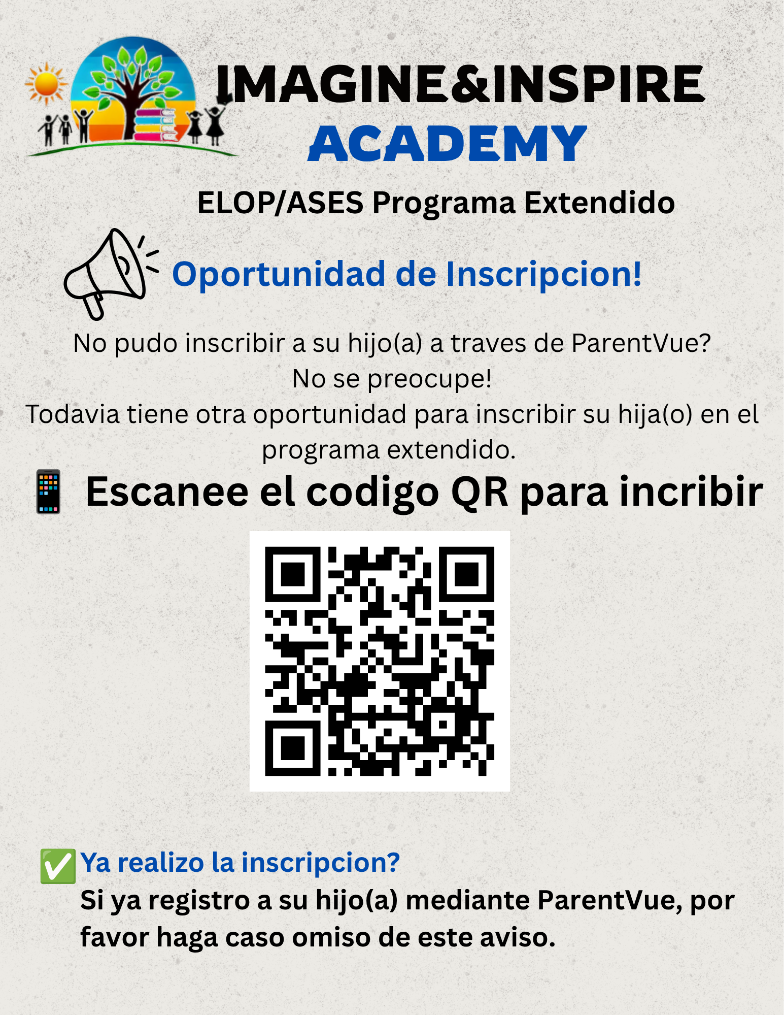 Imagine & Inspire Academy Enrollment 2026-2027