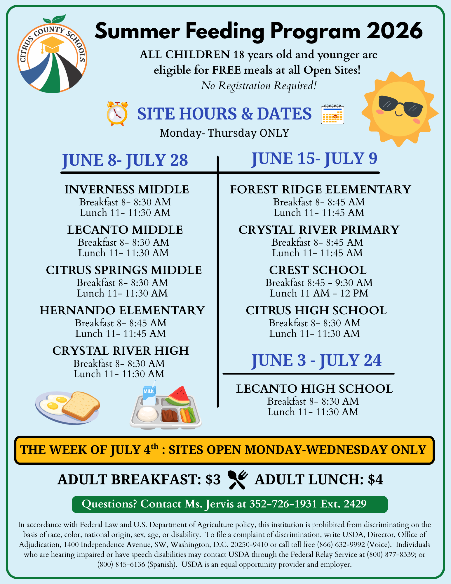  FREE Summer Meals for Kids! 