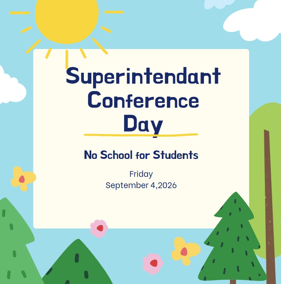 No School Friday September 4, 2026