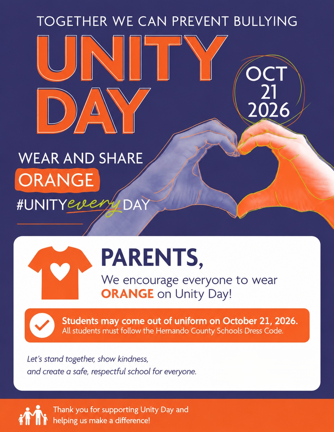 Unity Day & Red Ribbon Week Reminder
