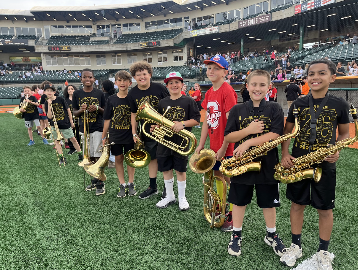 Cayuga and Hiawatha Bands Hit a High Note at Long Island Ducks Game 