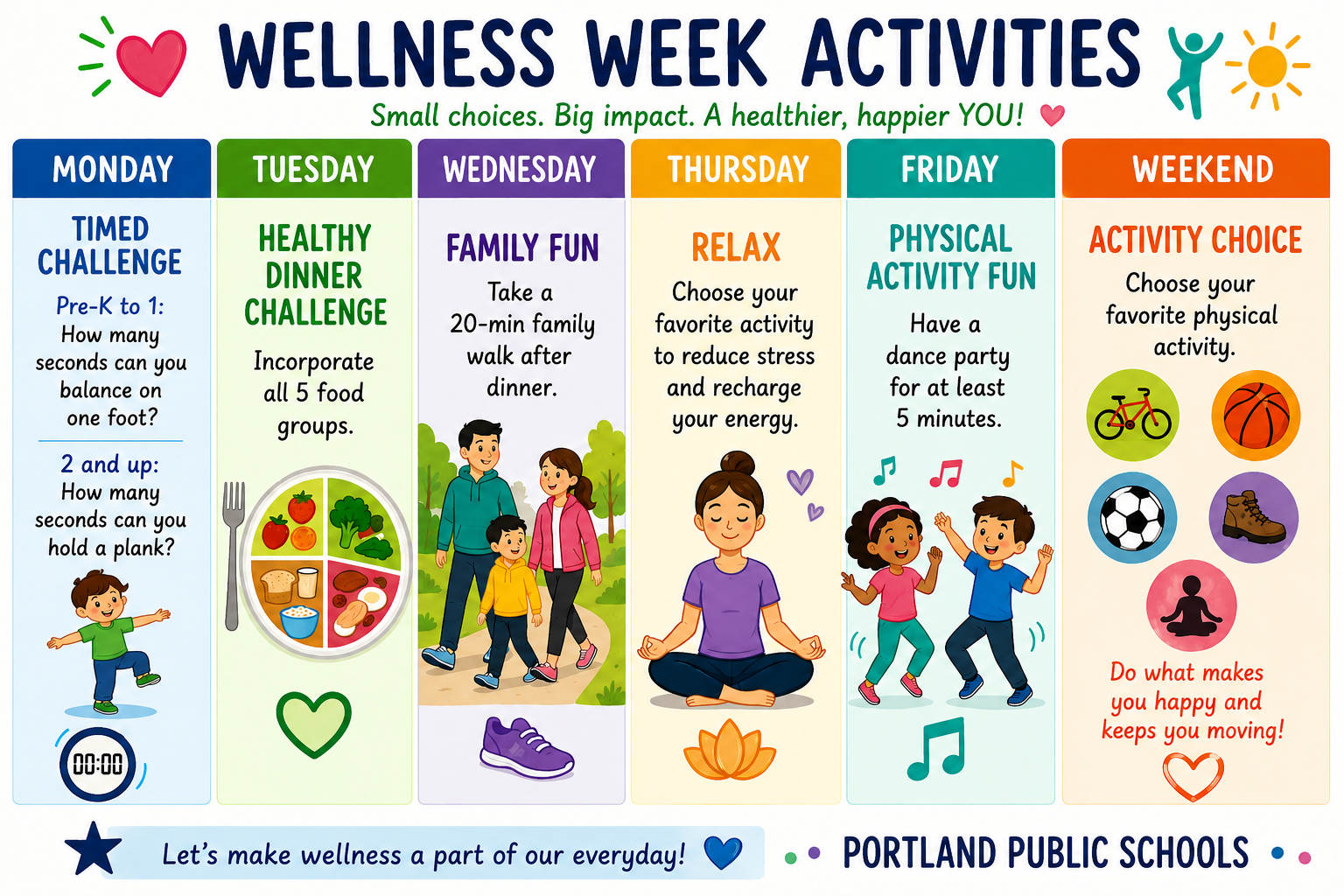 Portland Public Schools Wellness Week!