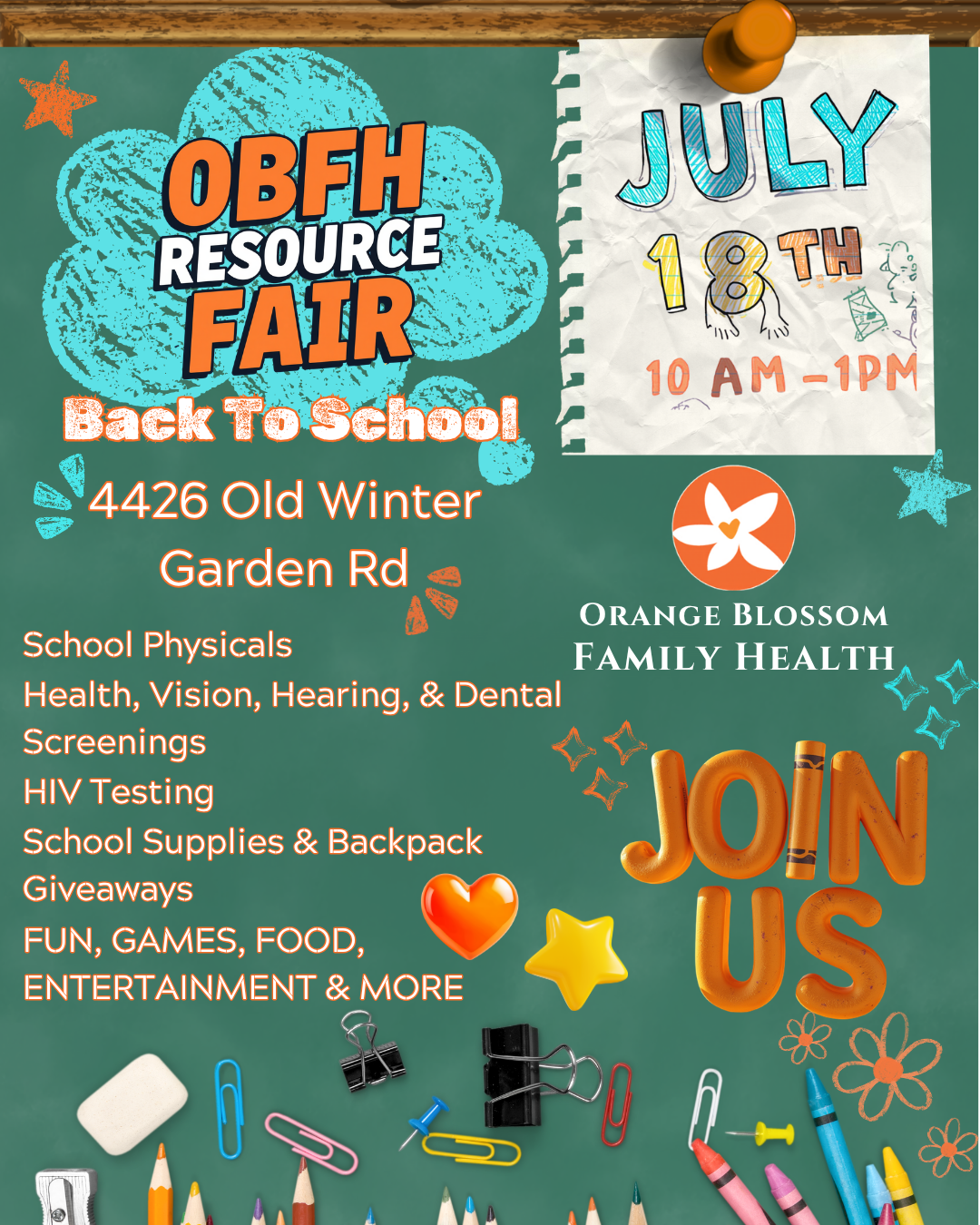 Orange Blossom Family Health Resource Fair