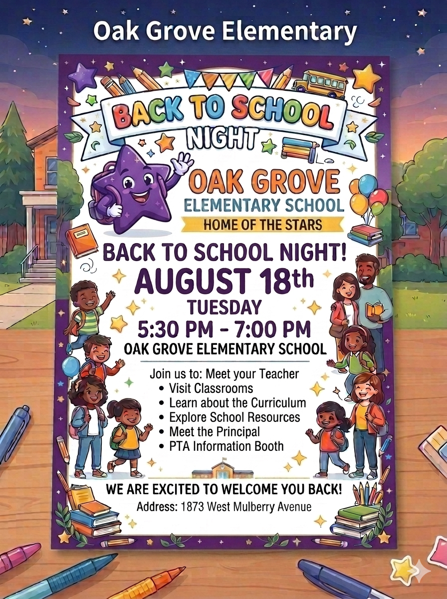 Back to School Night Reminder 