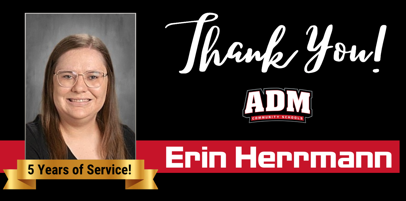 Erin Herrmann ~ 5 Years of Service!