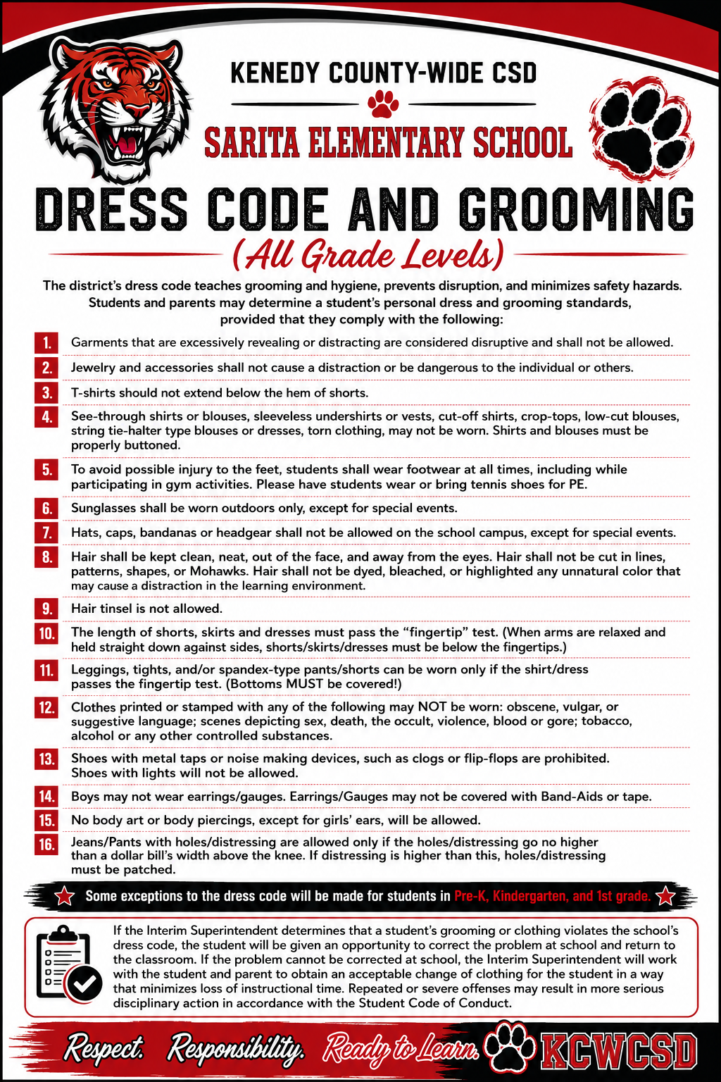 Dress Code & Grooming - All Levels