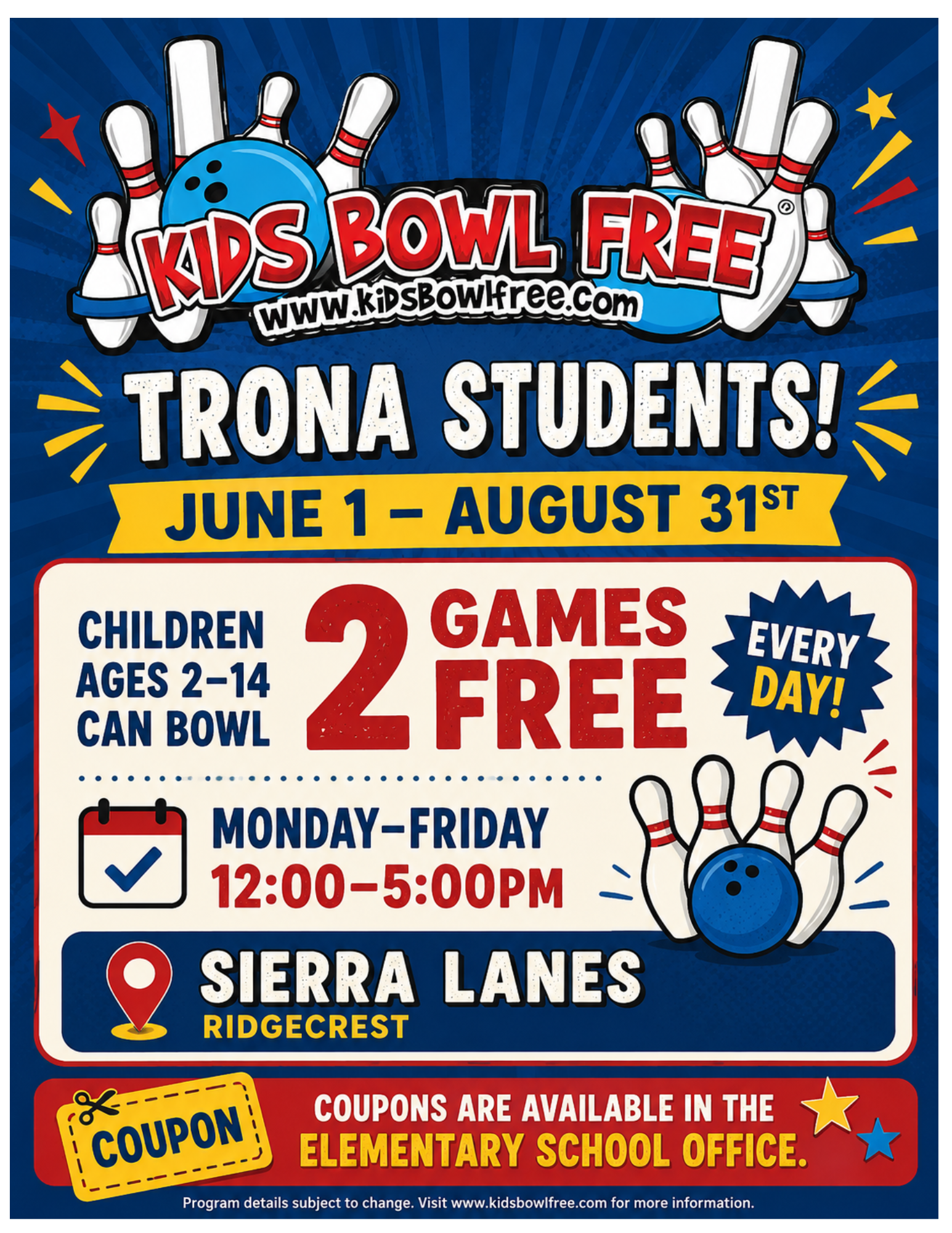 🎳Kids Bowl FREE🎳