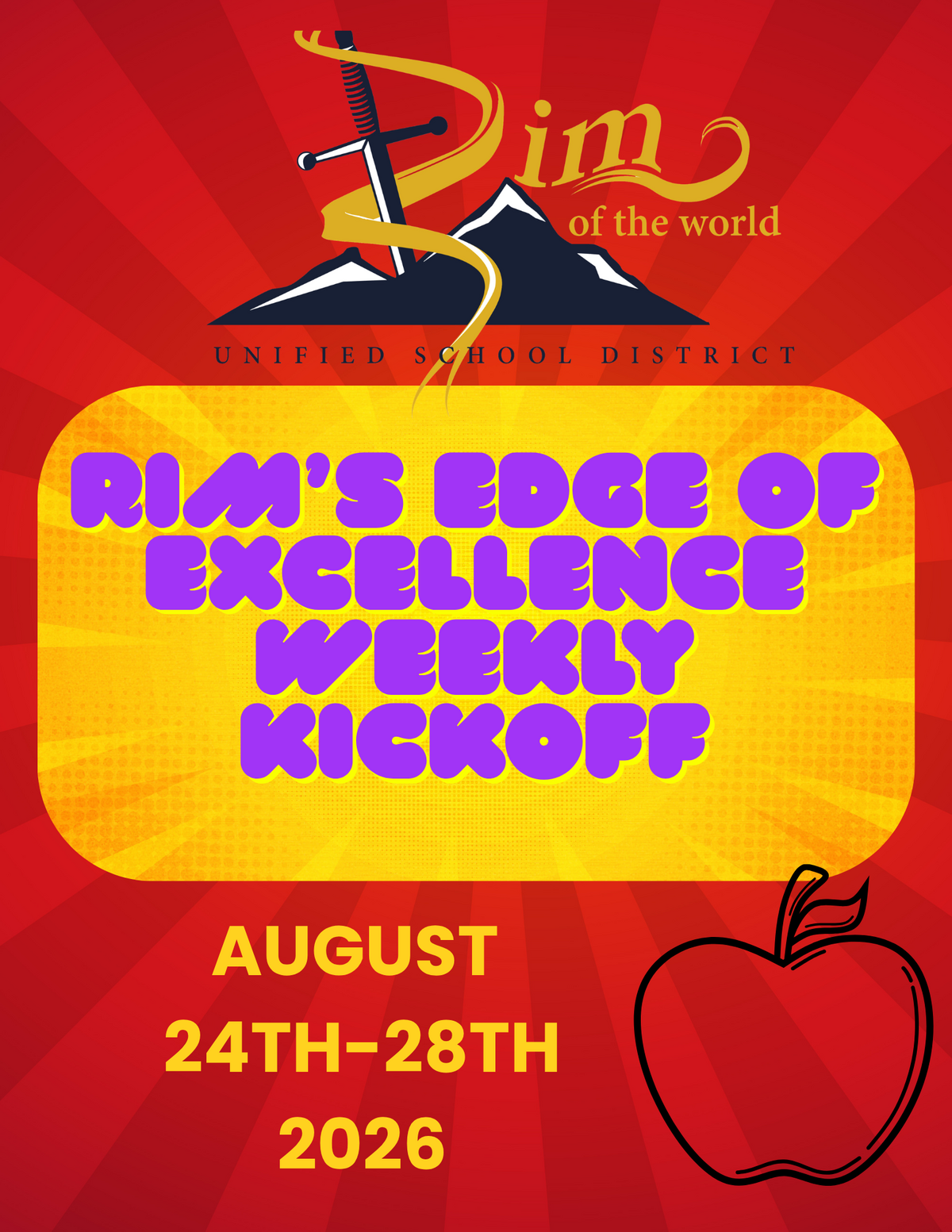 August 24th-28th, 2026: RIM's Edge of Excellence Weekly Kickoff