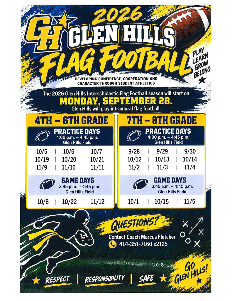 Flag Football and Competition Drumline registration is open