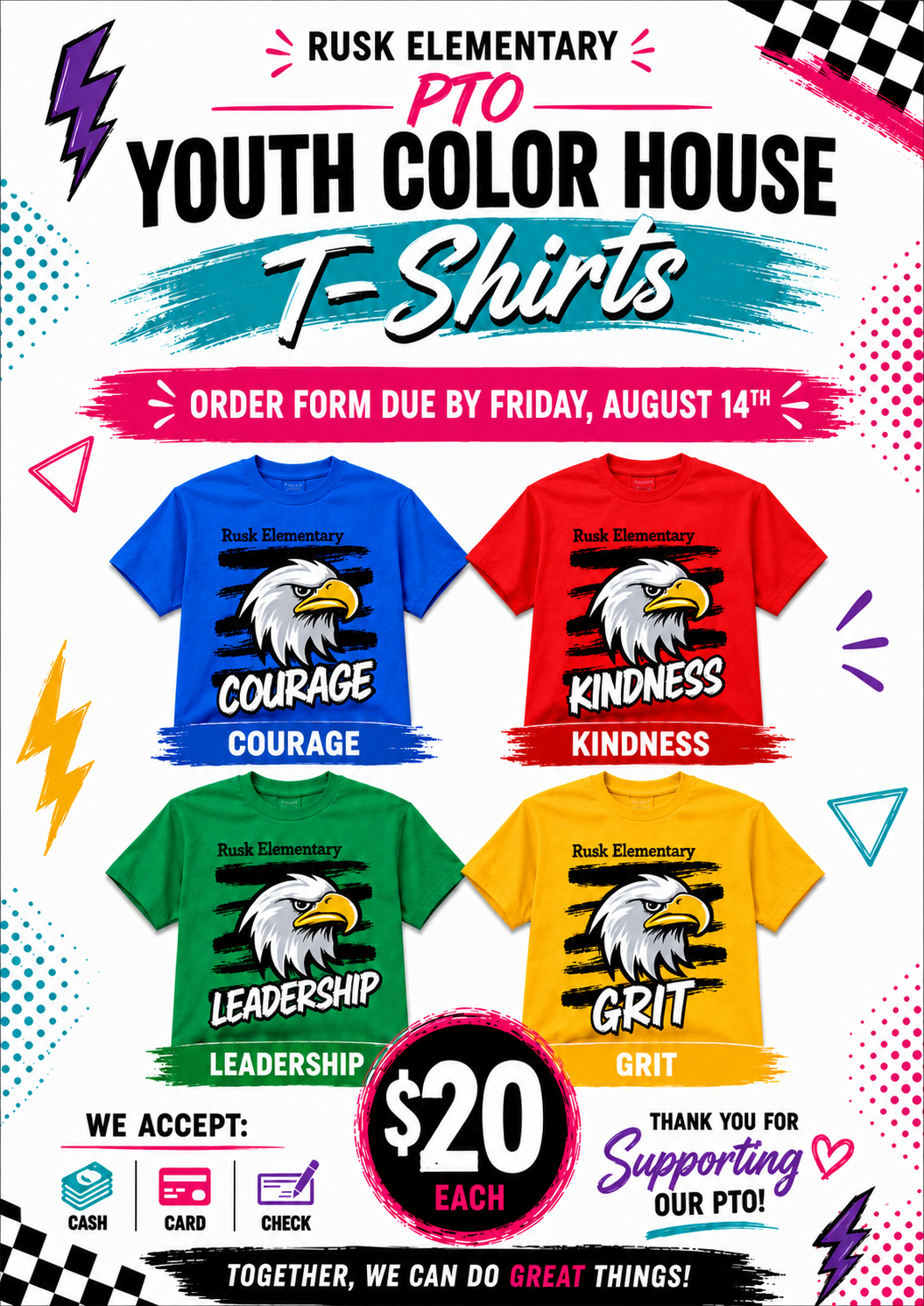 📣 HOUSE HYPE SHIRT FUNDRAISER! ❤️💙💛💚