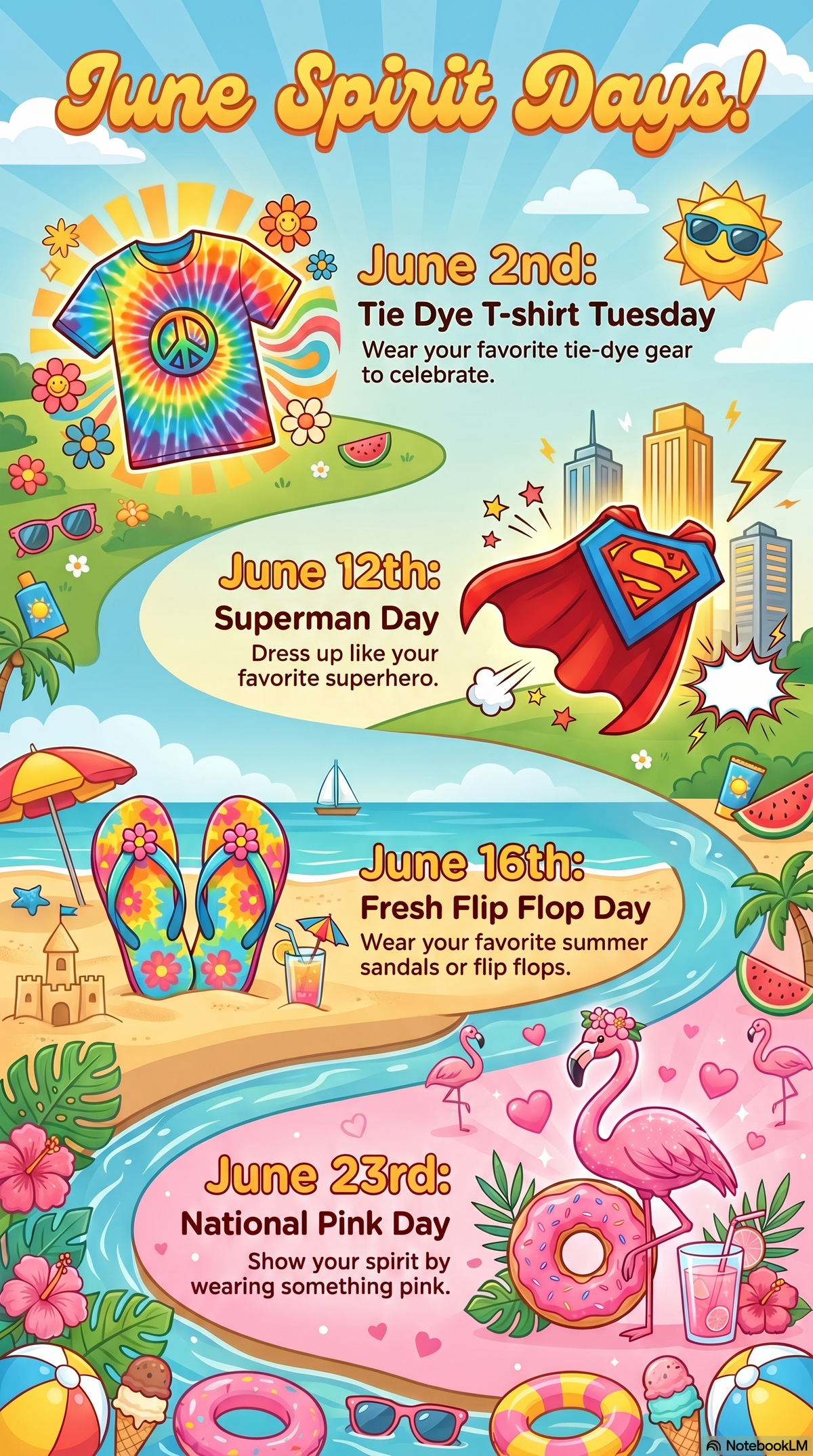 Upcoming June Spirit Days at Fisher