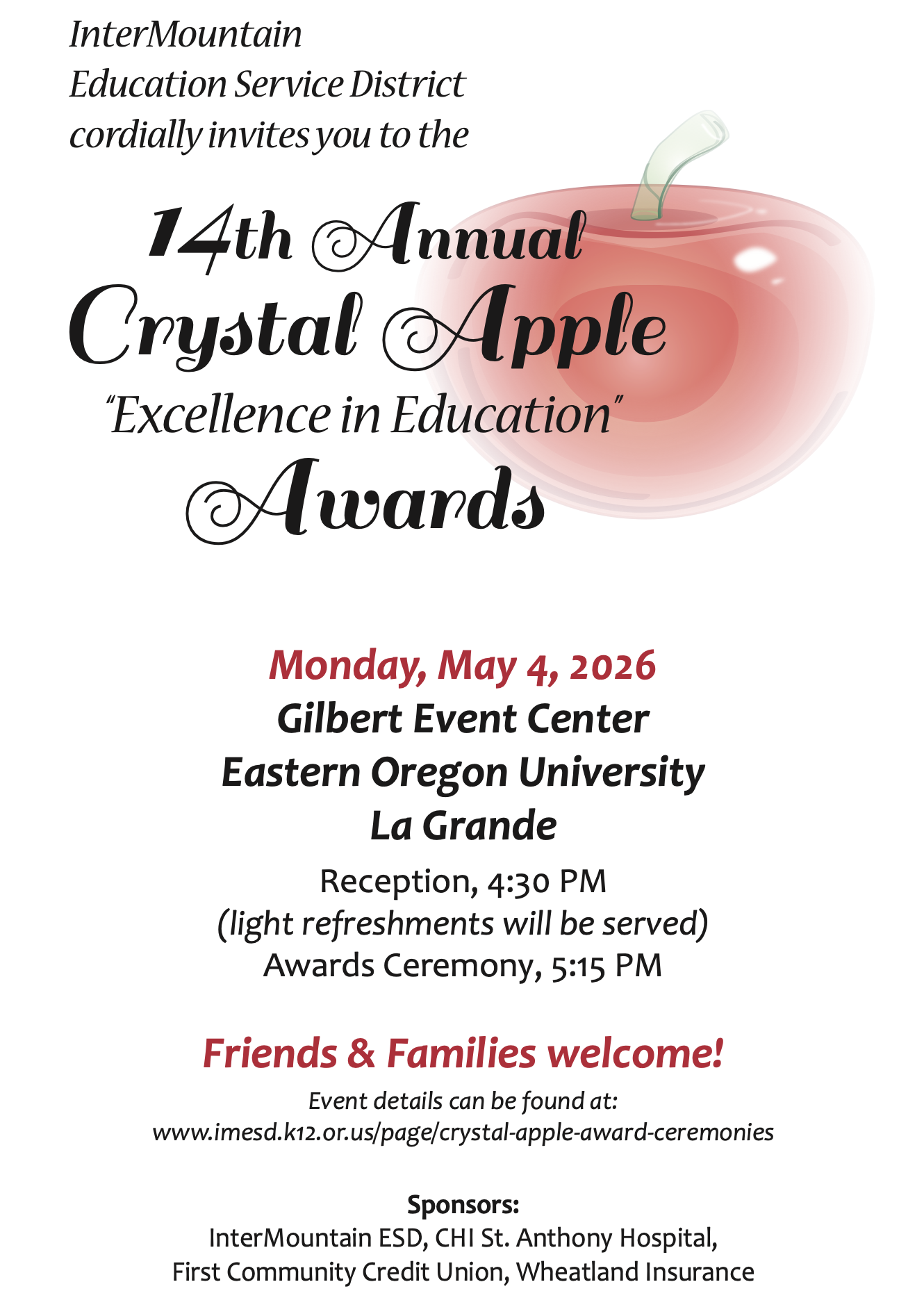 Crystal Apple Award Selctions!