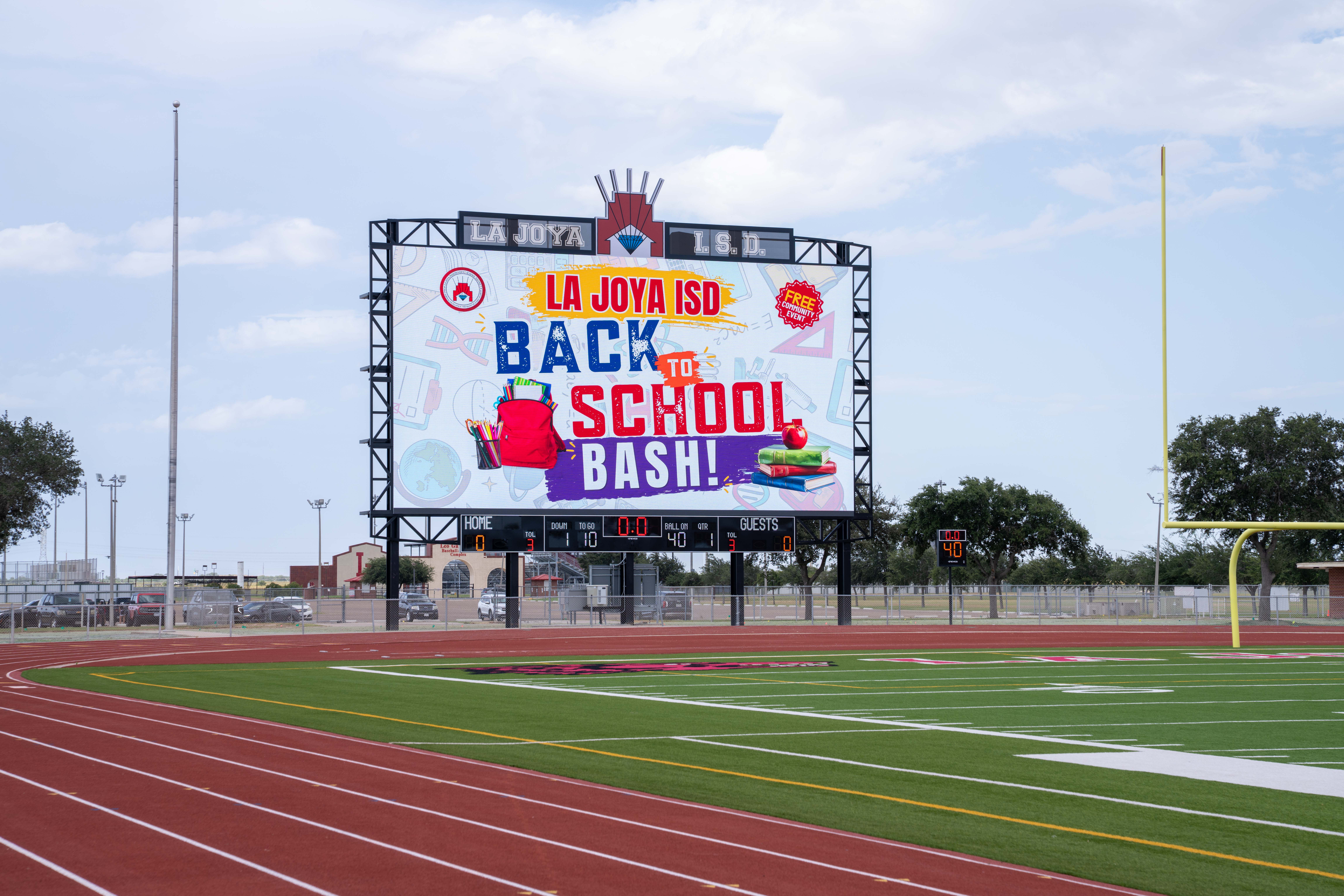 Largest Video Scoreboard in the Rio Grande Valley Ready to Light Up La Joya ISD PACK Stadium