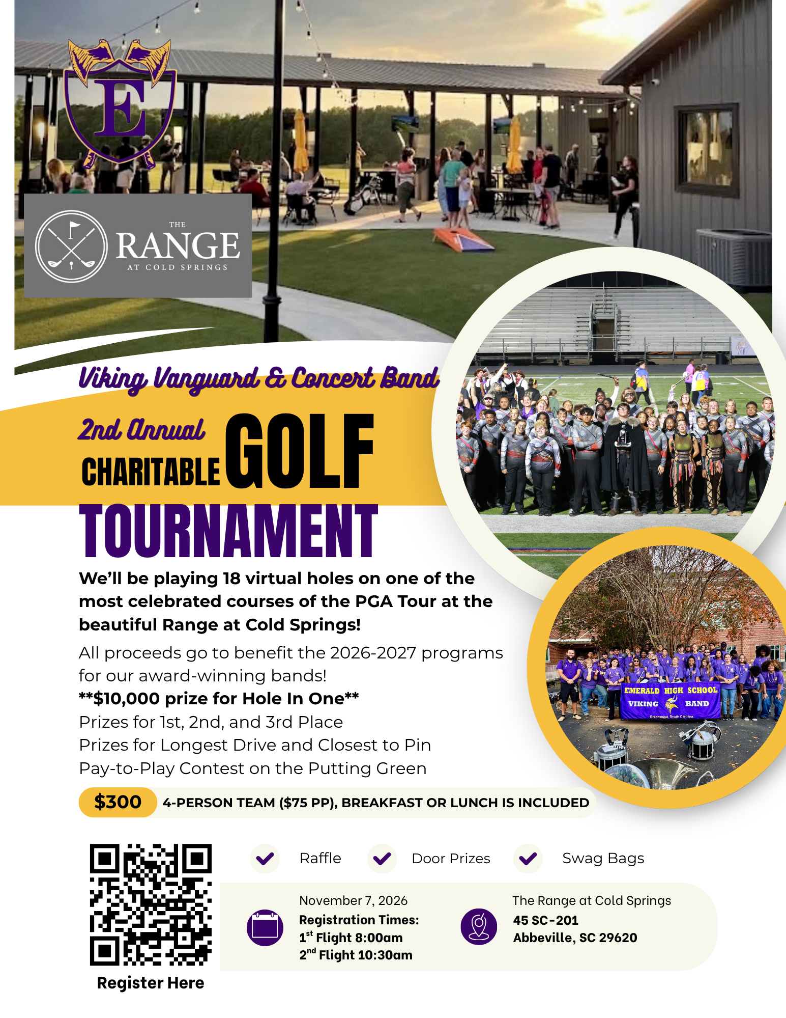 Viking Vanguard & Concert Band 2nd Annual Charitable Golf Tournament