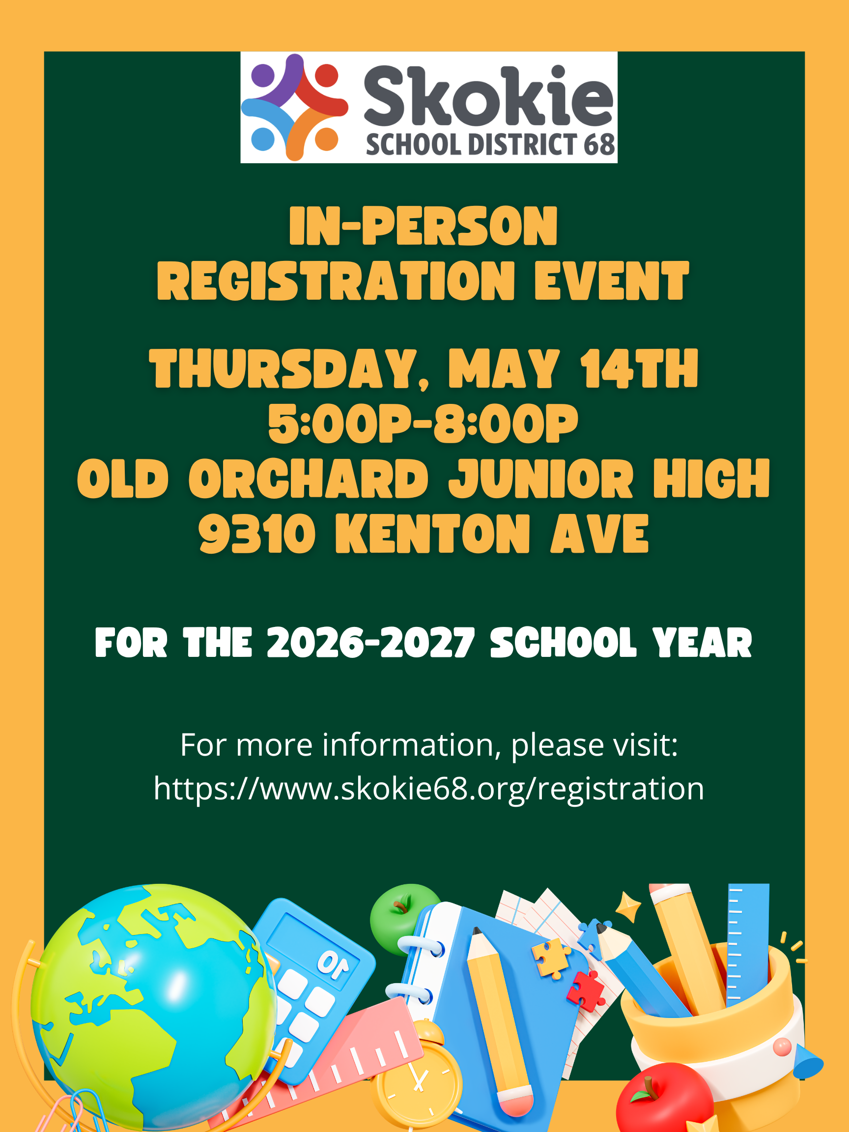 In-Person Registration Event - Thursday, May 14th