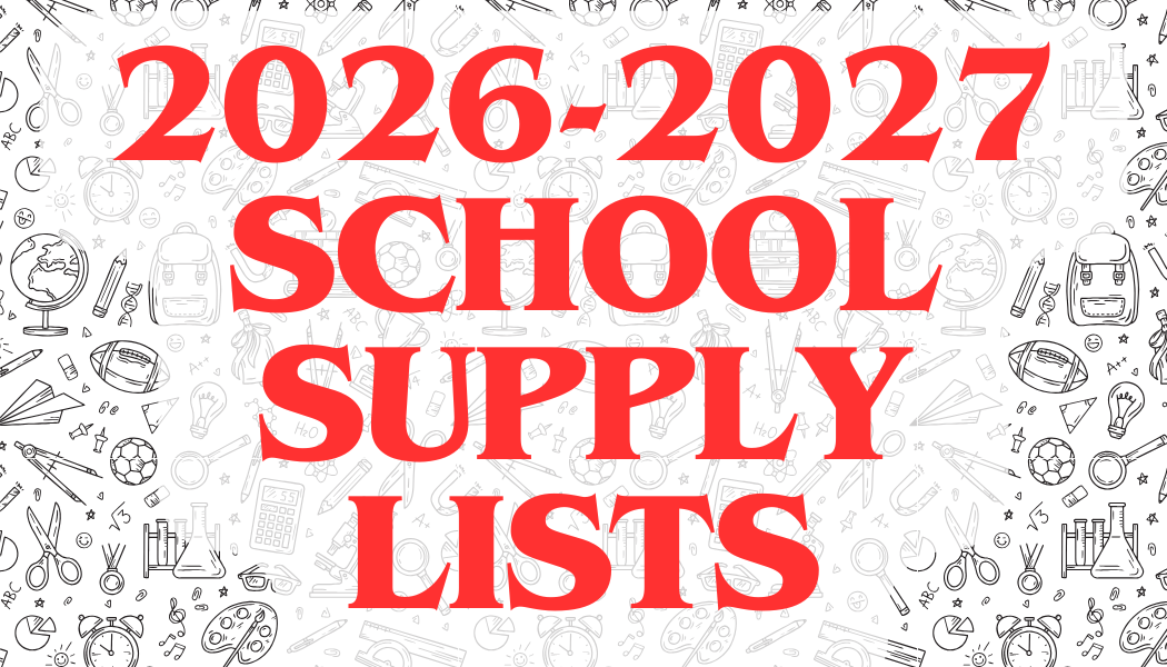 School Supply Lists 2026-2027 School Year