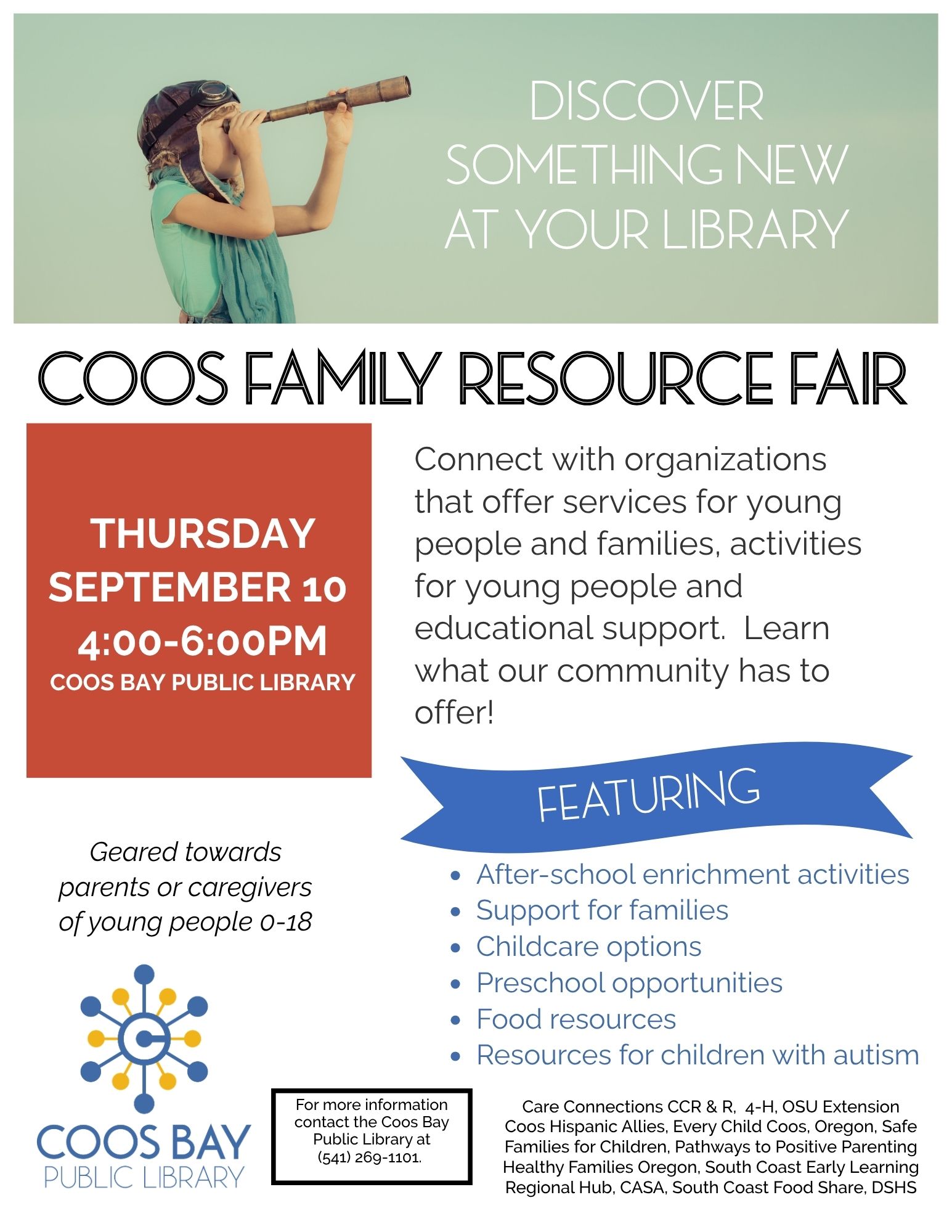 Community Event Announcement: Coos Family Resource Fair (9/10/2026)