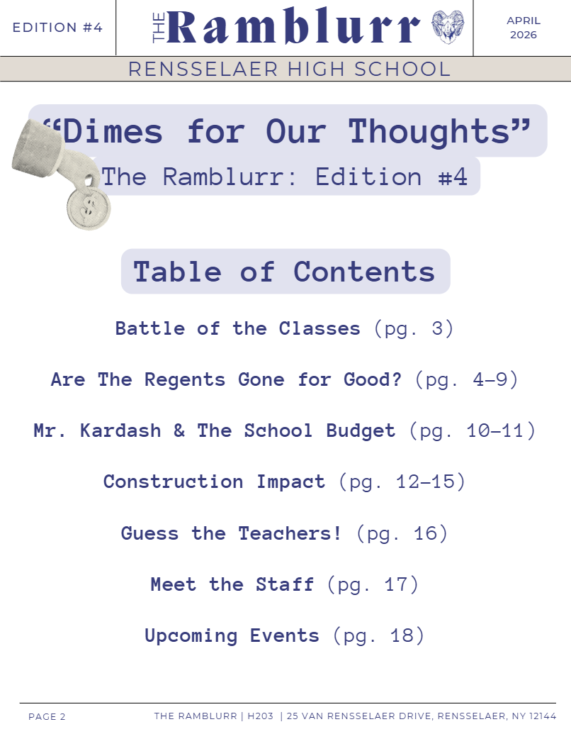 April 26 Ramblurr Table of Contents