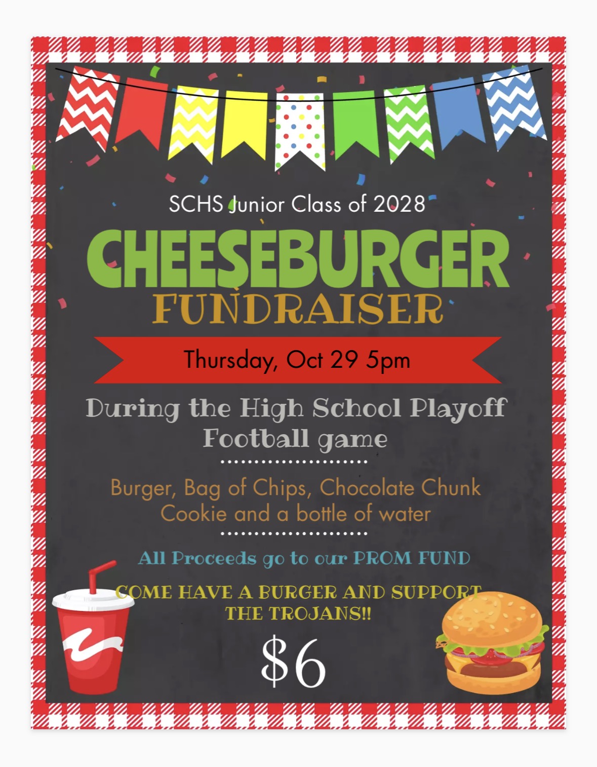 Pep Rally Football Game and Meal 10/29