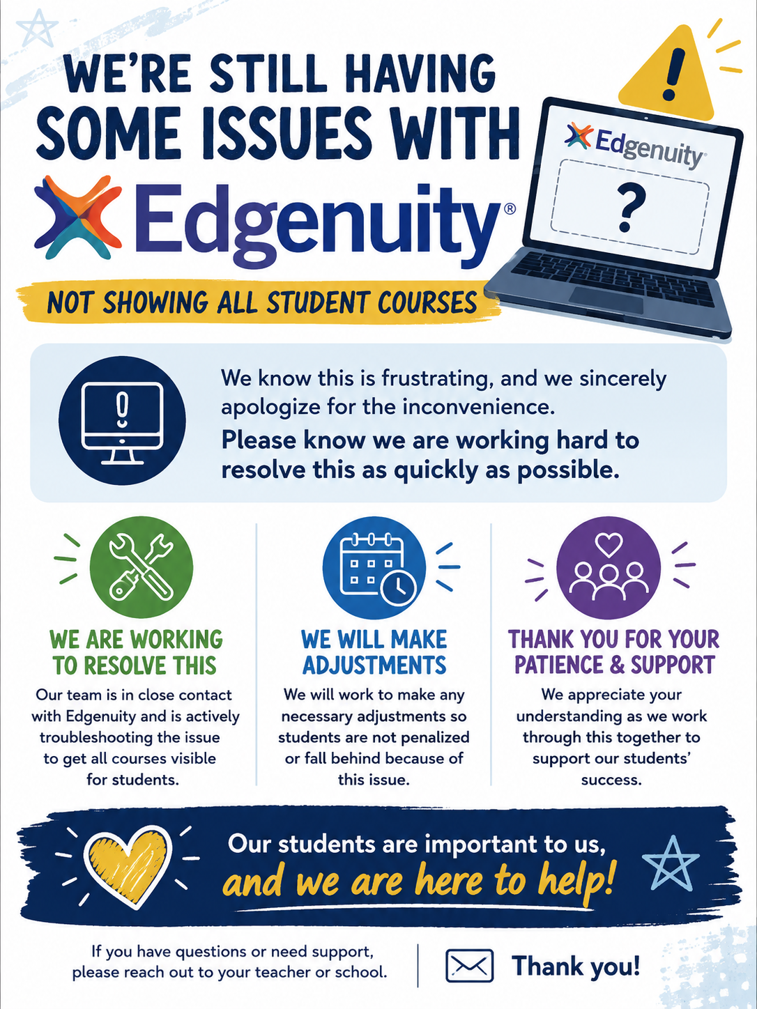 📢 Edgenuity Update