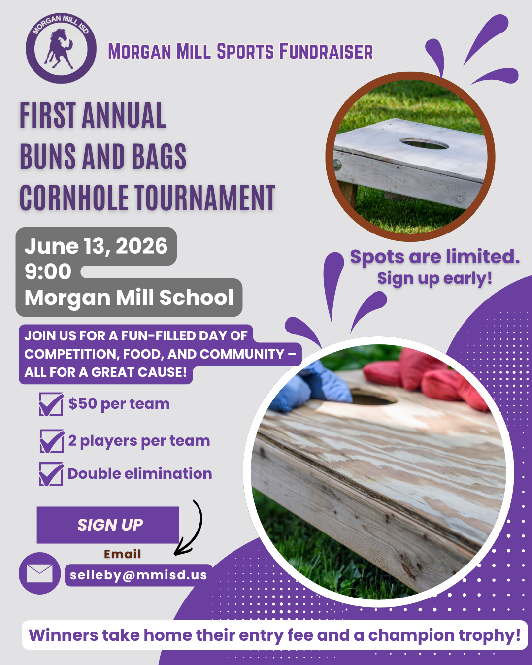 First Annual Buns and Bags Cornhole Tournament