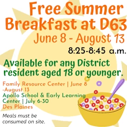 Free Summer Breakfast at D63