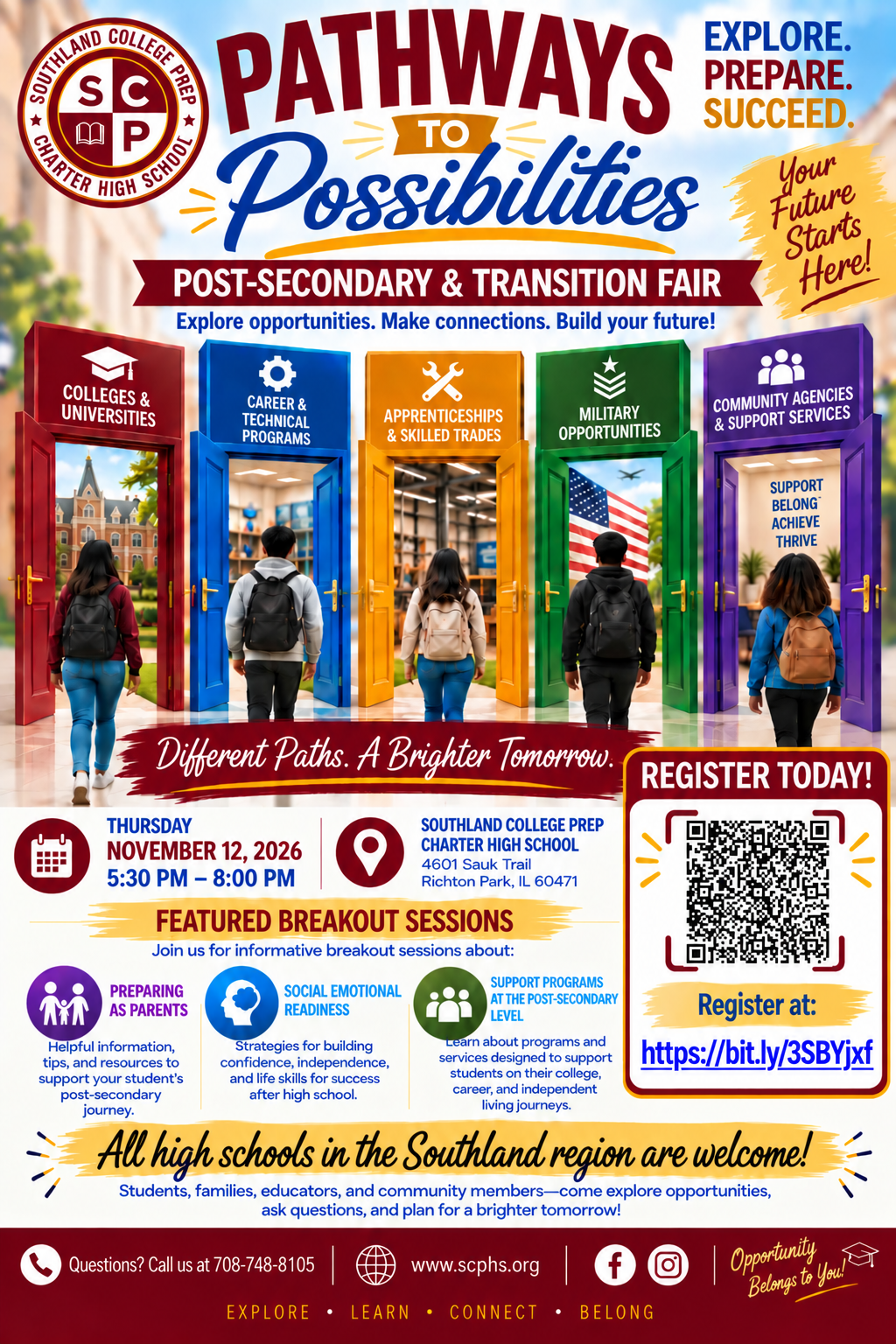 NOV. 12: Explore your future at the Pathways to Possibilities Post-Secondary Fair—discover colleges, careers, and more!