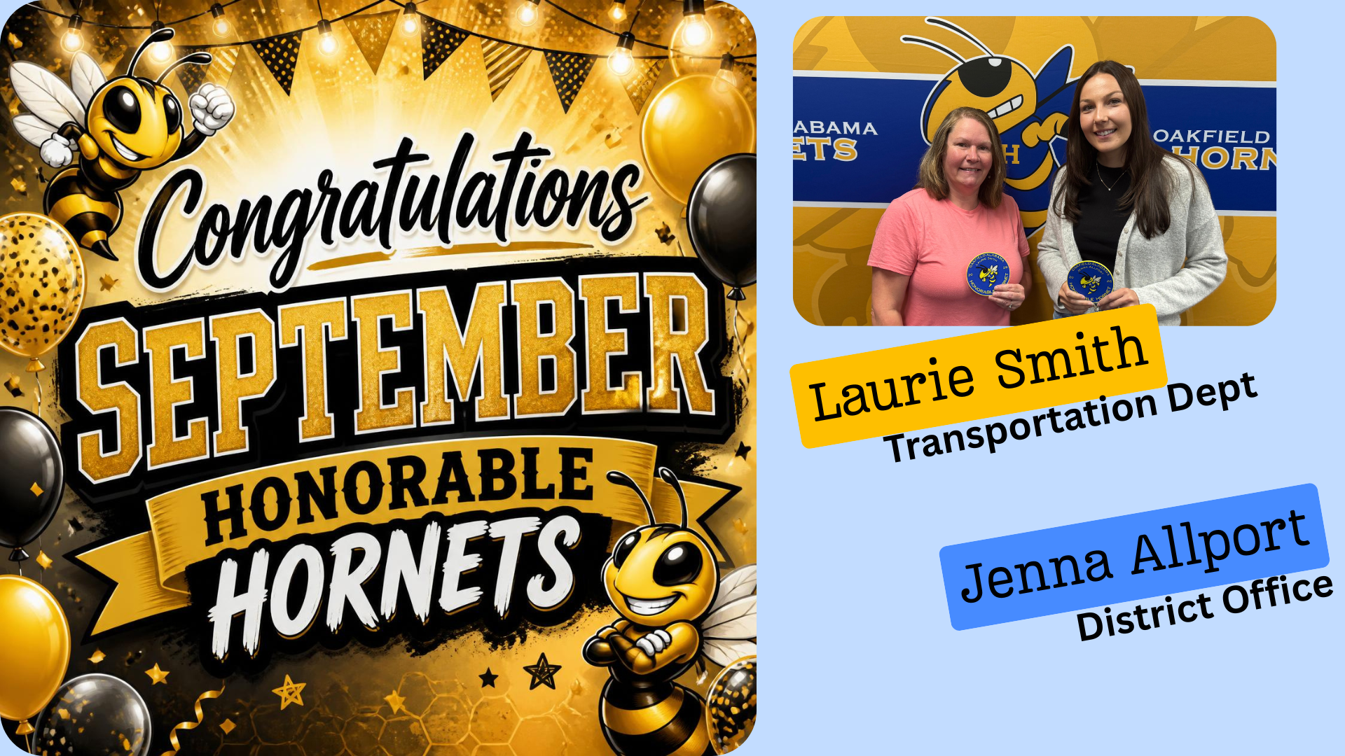 September "Honorable Hornets" Announced