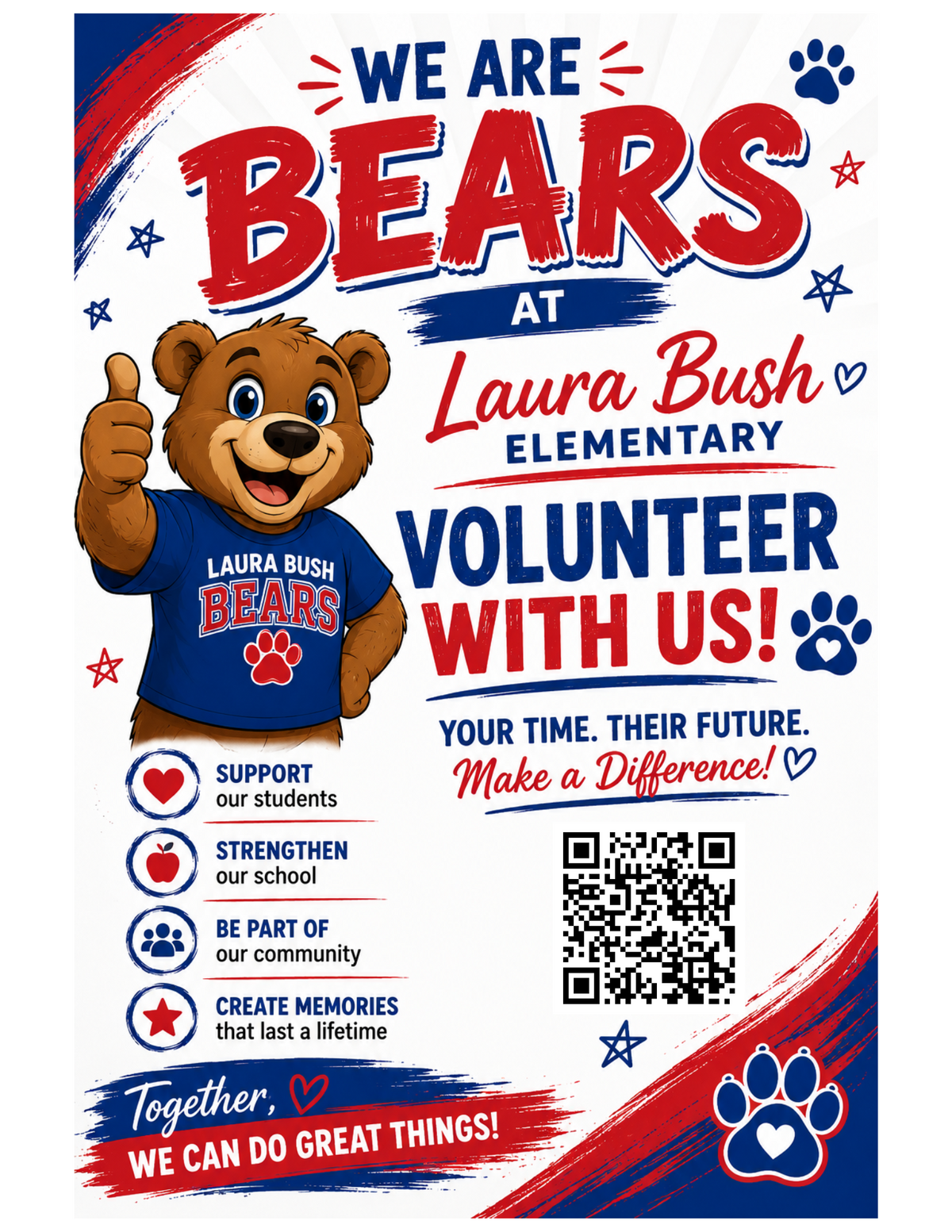     🐻❤️💙 Join Our Laura Bush Bear Volunteer Team! 💙❤️🐻