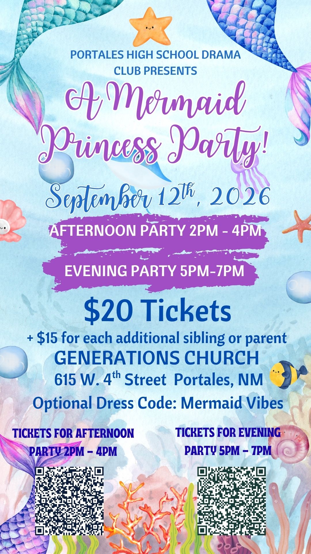 PHS Drama Club: It's a Mermaid Princess Party!