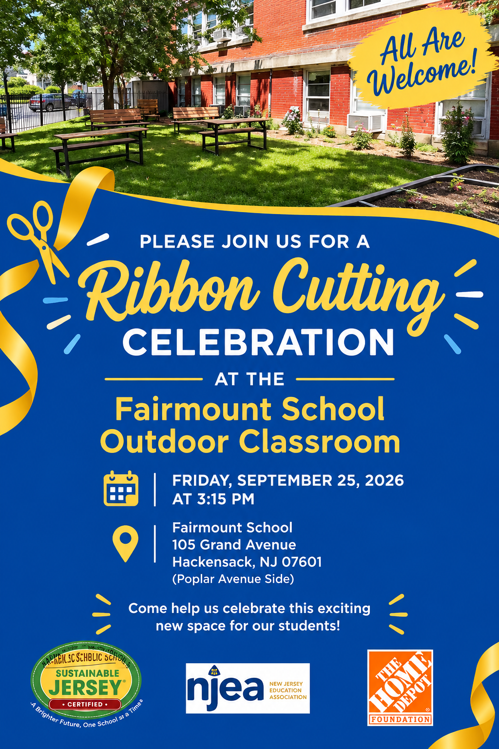 New Fairmount School Outdoor Classroom Ribbon Cutting 