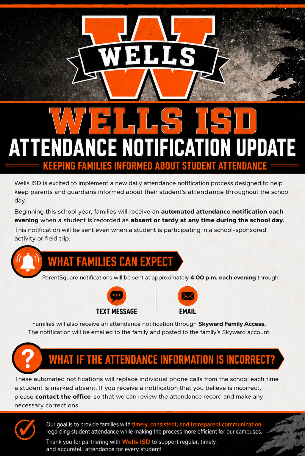 Attendance Notification Update