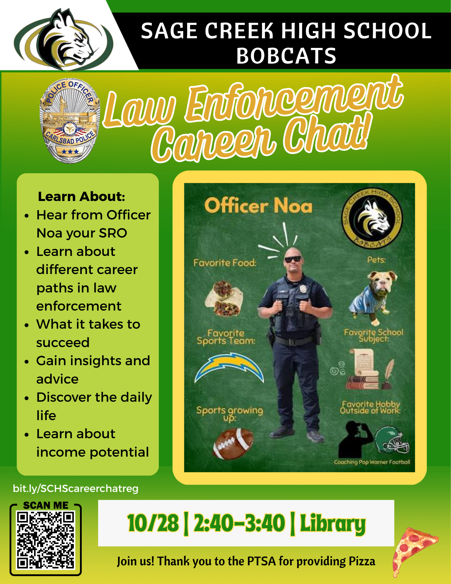 Upcoming Career Chat: JOIN US for a chat on careers in Law Enforcement!! Oct 28th @ 2:40 pm - Registration Required!
