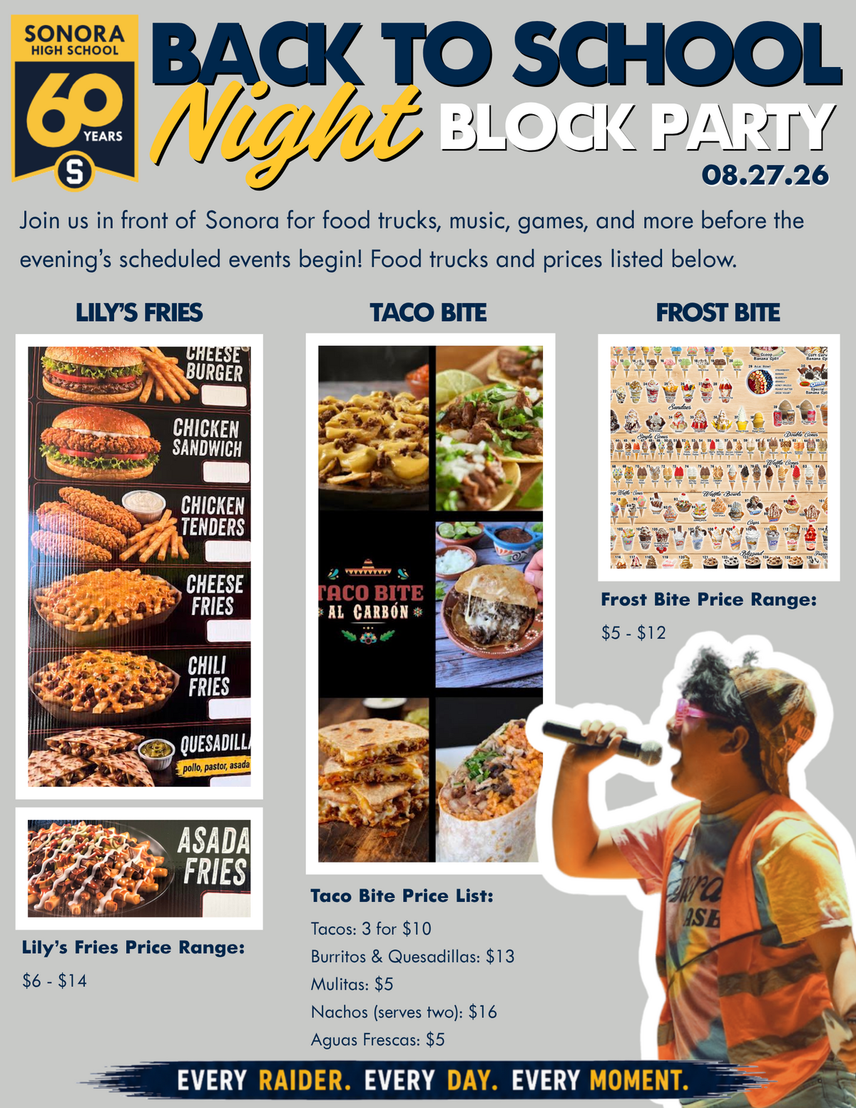 BACK TO SCHOOL NIGHT IS TOMORROW - AUGUST 27th!