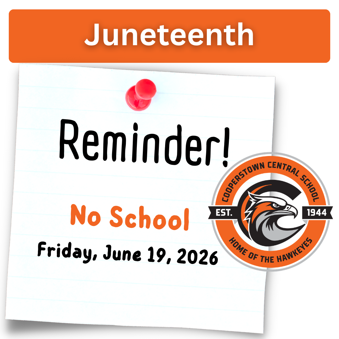 📌 Reminder: No School on Friday, June 19