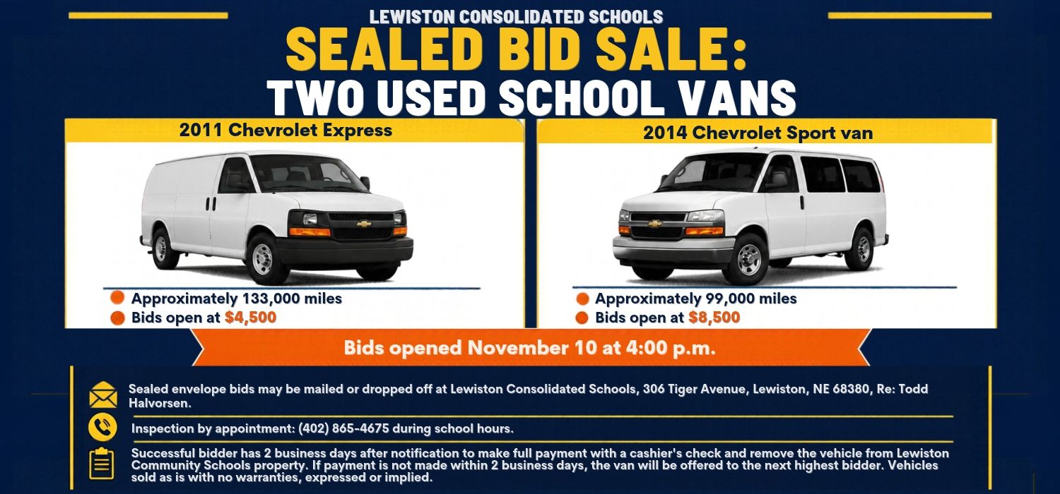 Sealed Bids for School Vans