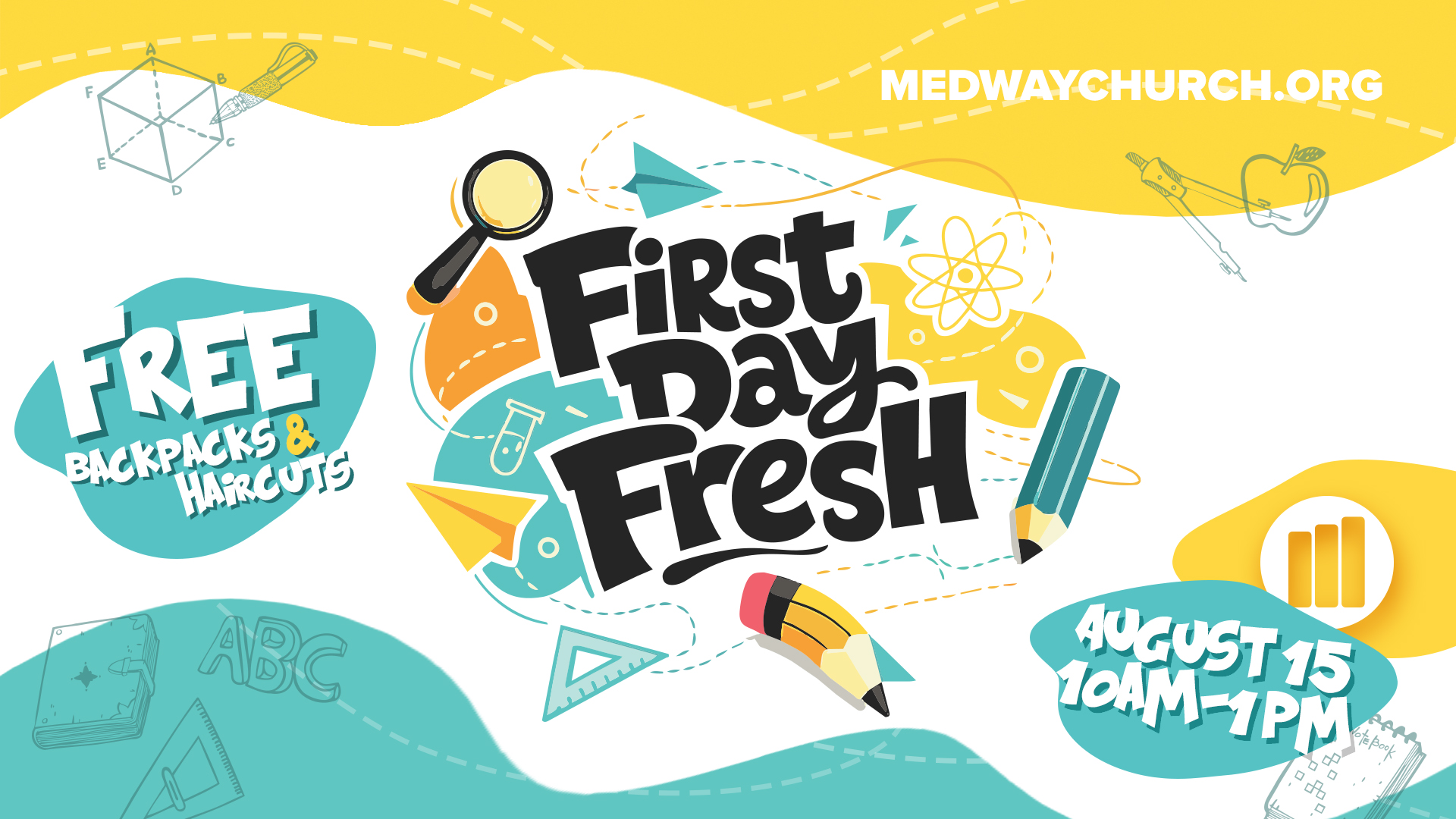 📚🎒 Medway Church is hosting First Day Fresh, a Free Back-to-School Event! ✂️