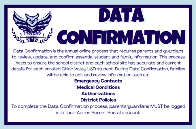 Data Confirmation opens on July 2nd for Year Round Schools