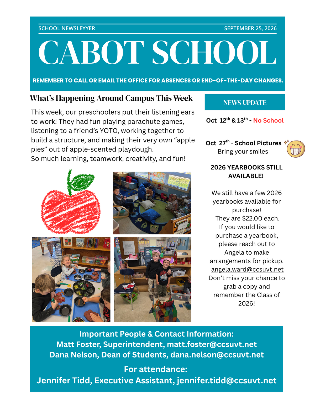 Newsletter for September 25
