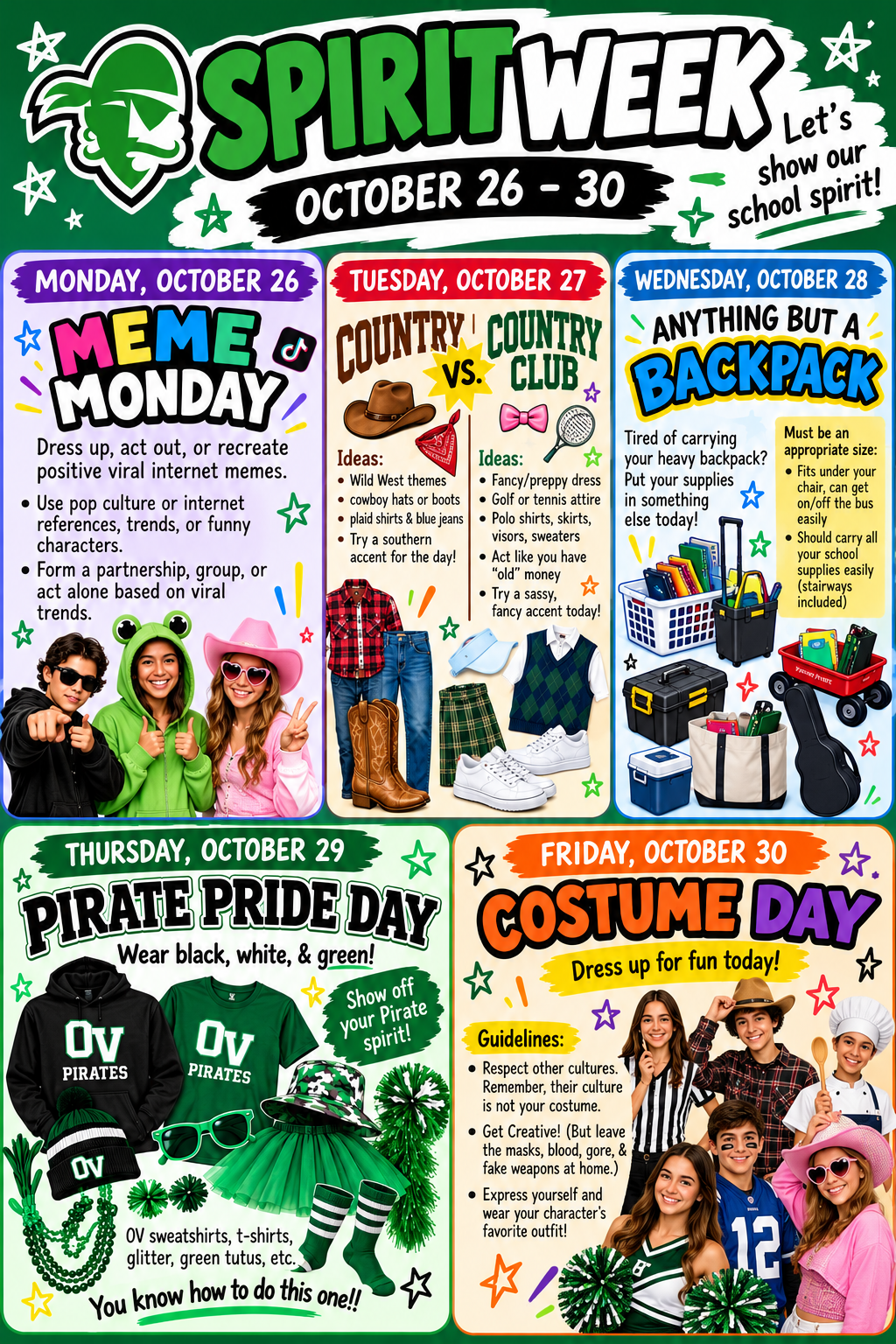 OV Spirit Week (10/26 - 10/30/26)